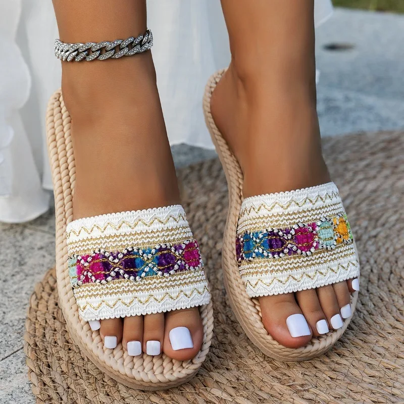 Женские шлепанцы для улицы, пл – обзор и цена Ethnic Fashion Design